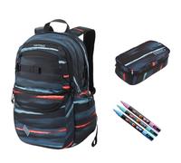 NITRO Future Hero Set di borse per la scuola 3 pezzi blu