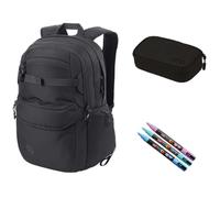 NITRO Future Hero Set di borse per la scuola 3 pezzi nero