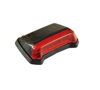 Nitro, mini fanale posteriore a LED per parafango. Nero. Lente rossa.