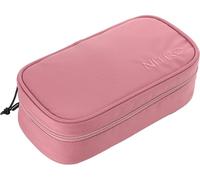 Nitro Pencil Case XL con geo triangolo e orario, astuccio, astuccio, astuccio per matite, Rosa in legno., Astuccio