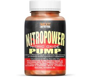 Nitro Power Pump 120 cpr Pre Workout Arginina AKG Citrullina Taurina O