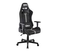 Nitro - Sedia Gaming Ergonomica, Sedia Ufficio In Tessuto Scamosciato, Sedia Da Gaming Girevole Con Cuscino Lombare, Poggiatesta, Braccioli, Sedia Scrivania Da Gaming Reclinabile Nathan (Grigio/Nero)