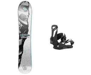 Nitro - Snowboard uomo all-mountain - Pack Alternator X Volcom 2026 in Legno - Blu