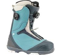 Nitro Snowboards - Scarponi da snowboard da donna Cypress BOA DUAL '20 All Mountain Freestyle con sistema di allacciatura rapida, in acciaio Blue Charc, 24,5