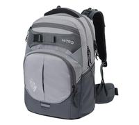 Nitro Superhero, zaino per la scuola, zaino, cintura in vita rimovibile, base robusta, borsa termica, grafite, 30 l, Casual
