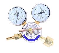 Nitrogen Regulator Gauge Kit, Brass Pressure Reducing Valve with Dual Flow Direction, 0-0.4 MPa Adjustable Nitrogen Meter for Industrial Gas Control Systems