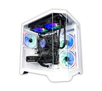 NitroPC - PC Gaming Avanzato (Nitro Plus AMD Ryzen 5 5600X 3.7GHz/4.6GHz, RX 6600 8GB, RAM 16GB, M.2 1TB, Windows 11, illuminazione RGB, WiFi) Computer fisso, PC Gamer (Bianco)