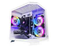 NitroPC - PC Gaming Avanzato Silver (AMD Ryzen 5 5500 3.6GHz, RTX 3050 6GB, RAM 16GB, M.2 1TB, Windows 11, WiFi) Computer fisso, PC Gamer (Bianco)