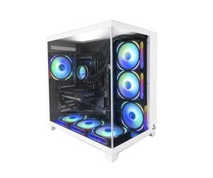 NitroPC - PC Gaming Estremo Silver Plus (Intel Core i7 12700K 12/20 5.0GHz, RTX 5060 Ti 16GB, RAM 32GB, M.2 2TB, Windows 11 PRO, illuminazione RGB, WiFi) Computer fisso, PC Gamer (Bianco)