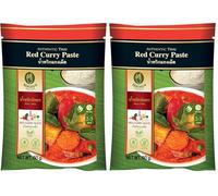 NITTAYA - Pasta di curry rosso (vegan) - (1 X 400 GR) (Confezione da 2)