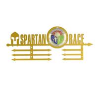 NITTEB Spartan Race Porta Medaglie e Porta Trifecta - Espositore da Parete in Metallo per Medaglie OCR - Edizione Limitata Gold