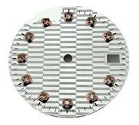 NITVIA 1 pz. 28,5 mm Quadrante Movimento NH35 Parti di Orologio Nero Blu Verde Grigio Bianco Giallo(03)