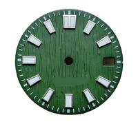 NITVIA 1 pz 28,5 mm quadrante orologio C3 verde luminoso NH35 NH36 movimento automatico calendario singolo accessori(Black)
