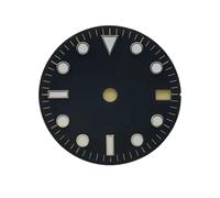 NITVIA 1 pz 28,5 mm S Dial NH34 Quadrante Nero Movimento NH34 Luminoso Verde(AA343)