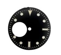 NITVIA 1 pz 29 mm NH38 argento grigio nero blu verde quadrante verde luminoso quadrante ore 3 cassa corona(Silver Grey)