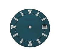 NITVIA 1 pz. 29 mm quadrante bianco blu C3 luminoso movimento NH35 NH36 adatto for orologio a ore 3, corona da 3,8(Blue B)