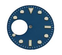 NITVIA 1 pz. 29 mm quadrante luminoso verde nero blu orologio movimento NH38 for corona ore 3,8(A4-blue gold)