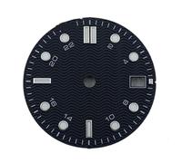 NITVIA 1 pz. 29 mm quadrante nero blu-bianco luminoso NH34 accessori for orologi(Blue2)