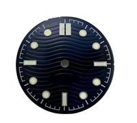 NITVIA 1 pz 31mm NH35 NH36 ETA2824 2836 PT5000 8215 Quadrante for orologio Quadrante verde luminoso(Blue)