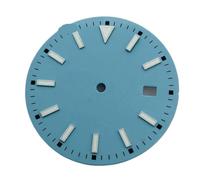 NITVIA 1 pz 33,5 mm Nero Blu Verde Rosso Giallo Argento Blu Mare Orologio Quadrante Luminoso Movimento NH35(Red)