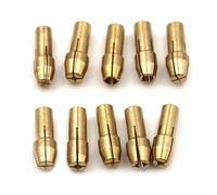 NITVIA 10 Pz/Mandrini Adattatore 0.5mm-3.2mm for Dremel Mini Mandrini Mandrino Adattatore Micro Collet in Ottone for Il Potere Rotary Tool