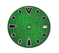 NITVIA 1PC NH35 28,5 mm Quadrante dell'orologio Verde Luminoso NH35 Corona a ore 3/3,8/4,2 Movimento automatico(Style 1)