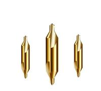 NITVIA 3 pz HRB65 68 HSS Cobalto Centro Trapano Svasatore Tornio Utensili Punta Punte Svasatori Trapani Set Strumento for Metallo (Color : A3.15, Size : Round)