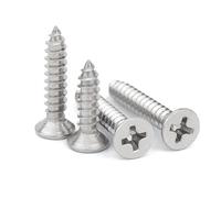 NITVIA M1 M1.2 M1.4 M1.5 M1.6 M1.7 M1.8 M2 M2.2 M2.3 M2.6 Vite autofilettante a Testa Svasata incassata in Acciaio Inossidabile 304 (Color : 4mm, Size : M1.2x300pcs)