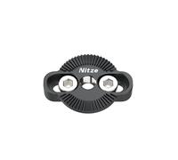 Nitze ARRI-Standard Rosette Adapter, M6 Rosette Mount per Standard ARRI con Viti da 1/4", Attacco a Rosetta Femmina per Gabbia per Fotocamera DSLR e Impugnatura Laterale - N64-G