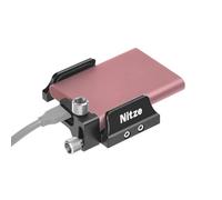 Nitze Staffa di Montaggio SSD per Samsung T5 / T7 / T7 Shield / T9 SSD e SanDisk SSD, Universale SSD Supporto Staffa con Morsetto per cavo USB-C, Compatibile con SSD larghi da 45 a 60 mm- N42C