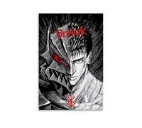 niubikela Berserk Poster decorativo da parete a tema anime, stile classico, per camera da letto, 30 x 45 cm, senza cornice