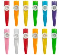 Niuhong 12 Pcs Kazoo Plastica Musica Principianti Kazoos Bambini Amanti Musica Strumenti Colorati Partito Noisemakers Divertente Multicolore Festa Compleanno Regali Carnevale Colore Casuale (A)