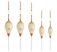 Niuhong 5 PCS Pesca Set Pose 3# 7# 12# 16# 20# Bobbers Posa Inverno Boa Principianti Accessori Acque Poco Profonde Flusso Foro Erba Pond Lago (A)