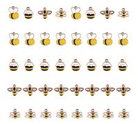 Niuhong Ape Charms Ciondolo Metallo Carino Lega Ape Monili Che Fanno Fai Da Te Braccialetto Collana Pendente Mestiere Smalto Fascino Dell'Ape Dell'Insetto Ciondolo Carino Bumblebee