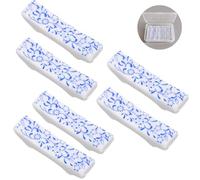 NIUKOMY 6 Pezzi Poggia Bacchette in Ceramica Cinese Blu e Bianca,Portaoggetti Cucchiaio,Porta Coltelli Forchetta Porta,per Hotel e Casa, 5,5 x 1,4 x 1,3 cm
