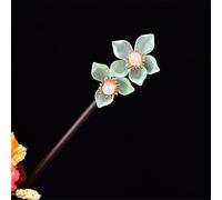 NIULIniuli Hair Stick,Chinese Hairpins,Hair Pin Stick Abito a forcina Antica Etnica Cinese Forcina for Capelli con Smalto Color Legno Nappa 11Rosso(16Blue Flower)