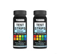 NiuLumea 100 strisce 7 in 1 per test dell'acqua per piscine e spa, kit per test rapido di pH, alcalinità, durezza e bromo