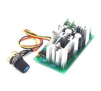 NiuLumea 20A per PWM DC Motor Speed Controller 12V 24V 36V 48V con potenziometro manopola interruttore, tensione di ingresso DC10-60V, Corrente di uscita 0-20A, 1200W Potenza continua, Controllo