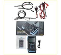 NiuLumea 2C23T Multimetro Oscilloscopio digitale a doppio canale palmare 3 in 1 con generatore di segnale, larghezza di banda 10 MHz, schermo da 28 pollici, batteria da 3000 mAh test elettronici