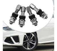 NiuLumea 4 pezzi TR48e bullone a vite su steli valvola pneumatici, in acciaio inox ad alta pressione montaggio a filo moto, scooter, ciclomotori e cerchi