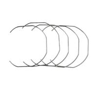 NiuLumea 5 pezzi portafiltro per caffè cestello filtro a molla 51 54 58 mm macchine, bloccaggio in metallo per anello, argento