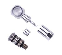 NiuLumea Adattatore per tubo freno a disco e bulloni D8M5 XOD GOODTASTE ZOOM875e, in lega di alluminio con bullone M5 in acciaio inossidabile, diametro 8 mm, lunghezza filettatura 7 mm, argento