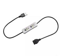 NiuLumea Cavo di prolunga USB bianco, 06 m, con interruttore timer regolabile, 5 V, 2 A, 10 W, massimo controllo della luce del ventilatore