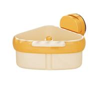 NiuLumea Cestello angolare per lavello con ventosa, con rete ultra fine per rifiuti alimentari, in acciaio inox e ABS, 15 x 10,5 cm, verde