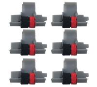 NiuLumea Confezione da 6 rulli di inchiostro IR40T per calcolatrice, colore nero e rosso, compatibili con Sanyo CX5322DP/CX5512, per Seiko M42T, P42T-11, Citizen CX123, FR520 Series, IR40T, 1620S/262