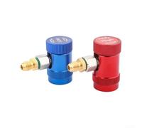 NiuLumea Controllo del flusso regolabile Accoppiatore AC Set Manopole Blu | Manopole rosse ad alta pressione, blu a bassa pressione, evita collegamenti errati, chiara distinzione visiva per una
