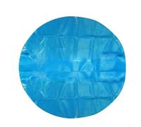NiuLumea Copertura per piscina rotonda in tessuto PE con coulisse, impermeabile e detriti per protezione, adatta per piscine gonfiabili per famiglie, 1,8 / 2,3 / 3,5 / 3,5 m, blu (2,3 m)