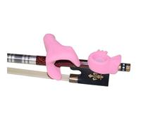 NiuLumea Correttore per violino per principianti, supporto posturale in silicone per pollice corretto e posizione del mignolo curvo, adatto per mani di dimensioni