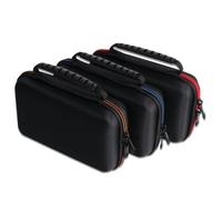 NiuLumea Custodia protettiva per Nintendo 3DS XL, custodia resistente in EVA con tasca a rete accessori e carte da gioco, nero