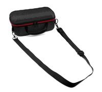 NiuLumea Custodia rigida trasparente per altoparlanti JBL Charge 6 e Marshall Middleton 2, custodia protettiva antiurto con tracolla, colore nero